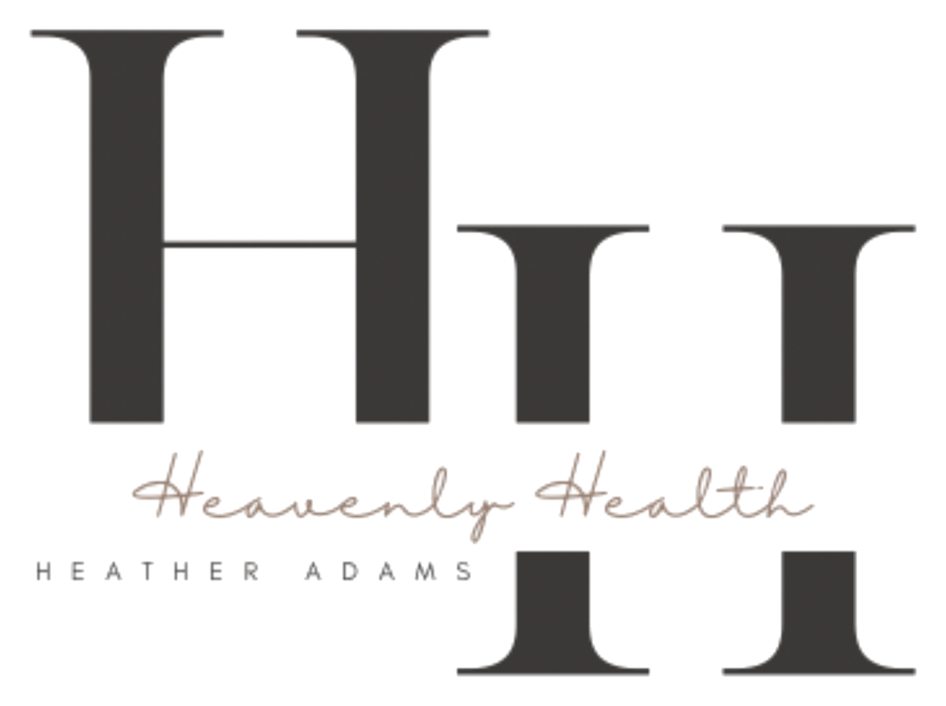 Heavenly Health logo, an HH monogram with Heavenly Health written in script